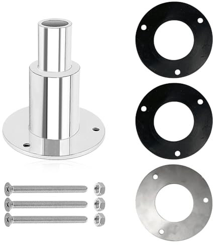 Riisoyu Durch Rumpf Auspuff Hautanpassung, Edelstahl 316 Schiffsauspuff Rohrauspuff Schiffshardware Zubehör Dieselheizung Standheizung Auspuffrohr für Diesel Heizung Truck LKW Boot Auto 22mm Gerade