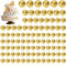 108 Gold Cake Balls for Decorating - Round & Cake Balls Toppers for Birthdays, Weddings & Celebrations