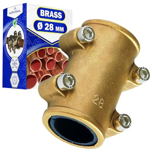 Abrazadera Tapaporos para Tubo de Cobre Diámetro de Latón 28 mm - MONTERAL