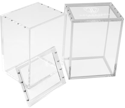 Collectors Concept Collectors Grail Funko Pop Protector Acryl-Hardcase (2er-Pack) – Schutzhülle und Display Box, 6 mm ultraklar mit UV-Schutz, Magnetverschluss, stapelbares Design