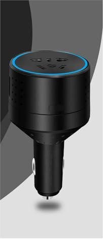 Convertidor Corriente Accesorios Coche Inversor 100W 12V 24V CC A 110V 220V AV Adaptador Corriente Automático USB QC3.0 3.1A Convertidor Cargador para Maletero Convertidor