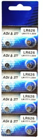 HINAYOSAN 10 Stück AG0/LR521 AG1/LR621 AG3/LR41 AG4/LR626 AG13/LR144 AG10 Alkaline Knopfzelle 1,55 V Knopfzelle für Elektronik
