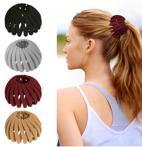 4 Stück Haarspangen Damen, Vogelnest haarspange, Große Haarclips Haargreifer Haar Accessoire Haarschmuck für Mädchen Damen