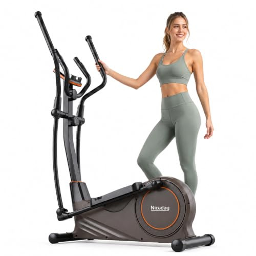 Niceday Crosstrainer für Zuhause 182 kg belastbar 47 cm Schrittlänge stabil