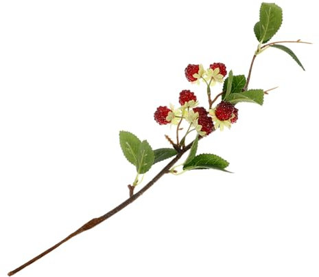 Garneck Adorno de Frutas Artificiales de Frambuesa para Decoración de Mesa y Fotografía Realista Enseñanza de Infantes