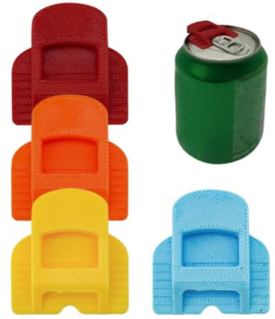 Soda Can Opener, Manual Can Lid Cover, 1.42x1.34in Easy Grip Tool, Non Slip Ergonomic Design, Reusable Portable Gadget for Women, Men, Elderly, Home, Camping, Beach, RV, Travel Trips