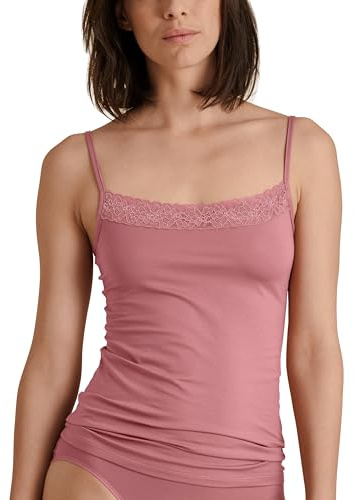 CALIDA Natural Comfort Lace Spaghetti-Top Damen Italian Rose 36-38