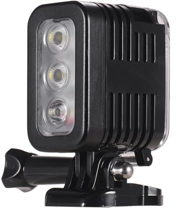 Annadue wasserdichte LED-Videoleuchte für Hero 7, Wasserdichtes Gehäuse, Wiederaufladbarer Weitwinkel 300 Lux, für Unterwassersport und Tauchen
