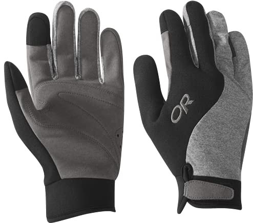Outdoor Research Upsurge Paddle Handschuhe, Schwarz/Charcoal Heather, Größe M