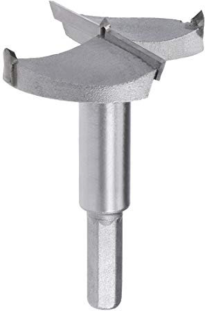 sourcingmap Forstnerbohrer 65 mm, Wolframcarbid Holz Lochsäge Schneckenöffner Holzbearbeitung Scharnier Loch Bohren Bohrer Bohrer Cutter (Grau)