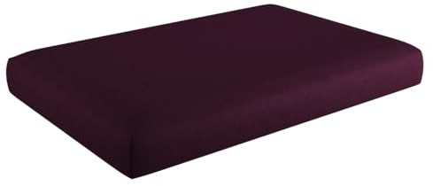 sunnypillow Palettenkissen für Gartenmöbel - Sitzkissen 120x80x15 cm - Palettenauflage für Palettensofa für Haus und Garten - Palettenpolster, Sitzpolster für Palettenmöbel - Kissen Violett