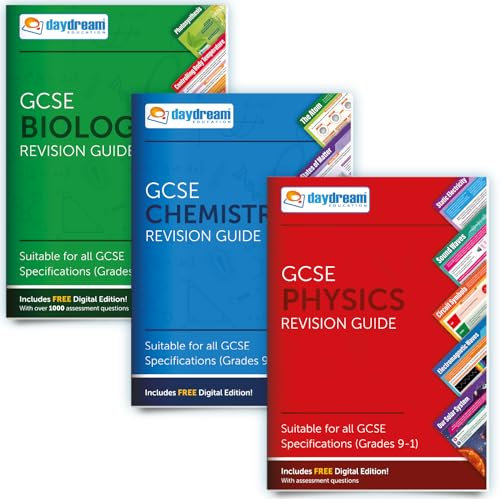 GCSE Biologie, Chemie und Physik Study Pack | Taschenposter: Die Revision Guides im Taschenformat | GCSE-Spezifikation | Kostenlose digitale Ausgaben, zugänglich auf Computern, Handys und Tablets