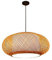 Retro Gewebte Hängeleuchte Deckenleuchte LED Pendellampe Natürlichen Bambus Und Rattan Gewebten Kronleuchter Kreative Altmodische E27 Deckenlampe Handbuch Weben Pendelleuchte,60cm