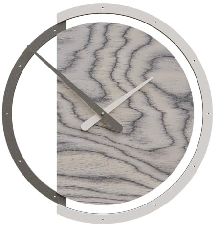 CalleaDesign 45 cm Wanduhr Zaki grau Sottsass