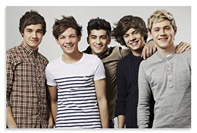 RUIQIU Pop Band 1D Poster One Direction Leinwanddruck für Zimmer, ästhetische Wandkunst, Schlafzimmer Poster, Malen, Wände, Esszimmer-Dekoration, 30 x 45 cm