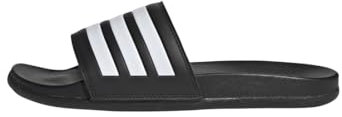 adidas Unisex Adilette Comfort Slides, Core Black/Cloud White, 10 UK