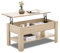 Lift Top Coffee Table With Storage, Coffee Table For Living Room, Wooden Coffee Table With Storage Large Hidden Storage Rectangular with1 Shelf Sofa End Tea Table for Living Room Furniture, Oak