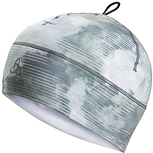 Odlo Unisex Mütze POLYKNIT WARM ECO PRINT, odlo concrete grey - lime green, -