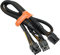 YEZriler PCIe Cable for Corsair PSUs - ATX CPU 8 Pin Male to Dual PCIe 8 Pin (6+2) Male Power Adapter, Sleeved 25-inch + 9-inch (63cm + 23cm)