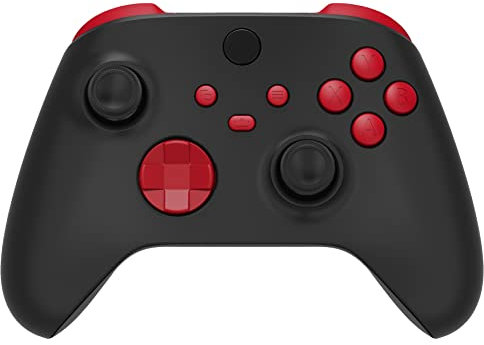 eXtremeRate Replacement Buttons for Xbox Series X & S Controller, Passion Red Custom Accessories Repair Bumpers Trigers Dpad ABXY Start Back Sync Share Keys Parts for Xbox Core Wireless Controller