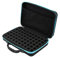 60 grilles Stockage d'huiles essentielles, d'huiles essentielles étui de transport étui rigide étui de voyage pour huiles essentielles sac d'huiles essentielles organisateur pour bouteilles(Bleu)
