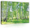 WallArena - Leinwand Bilder - Wald Grün Natur Landschaft - 80x60 cm Leinwandbilder - Bild auf leinwand - Wandbild XXL groß Wandbilder für Wohnzimmer Schlafzimmer Wohnzimmerbilder Modern
