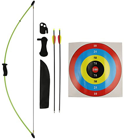 BSW - BogenSportWelt Drake Kidsbow - 36-51 Zoll - 10-15 lbs - Kinderbogenset ab 5 Jahre, ab 7 Jahre, ab 8 Jahre, Sport mit Pfeil und Bogen (Grün - ab 5 Jahre)