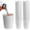 AllBags Papierbecher ® Kompostierbare Bio Einweg Becher I Einmalbecher Getränkebecher Wegwerfbecher mit PLA Beschichtung I Coffee to go Pappbecher braun ungebleicht 250 ml 10 oz (White)