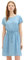 TOM TAILOR Denim Damen Jeanskleid mit Gürtel 1036910, 10151 - Light Stone Bright Blue Denim, XL