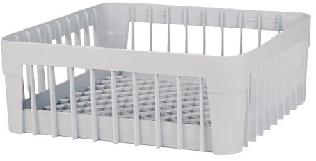 Romux® Gläserkorb 40x40 cm für professionelle Geschirrspüler | Robustes Design für das Spülen von Gläsern in der Gastronomie | Zubehör für Restaurants und Bars