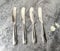 4 Pieces Set Butter knife, Pate Knife Cheese Spreader, Thick and Smooth Handle, Strong Heavy, Food Safety Material Stainless Steel 18/10 SUS 304# for Home Restaurant Party breakfast (Mirror)