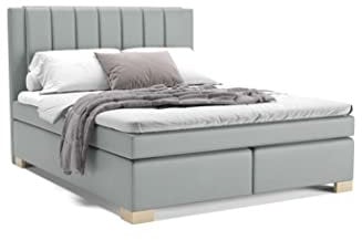 Maurice Boxspringbett 160 x 200 cm Doppelbett mit hochwertiger Pocket-Matratze und Topper, Polsterbett, Bett, Bettgestell, Stilvoll, Schlafzimmer, Modern (Türkis, 160 x 200 cm)