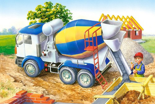 alles-meine.de GmbH 1 Stück: Mini - Puzzle 24 Teile - Fahrzeuge - Castorland Auto Baustelle Kinder Kinderpuzzle Minipuzzle Minipuzzles - Mitgebsel/Preis für Kindergeburtstag - ..