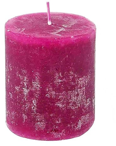 Stumpenkerze durchgefärbt 10 x Ø 8 cm (Beere)