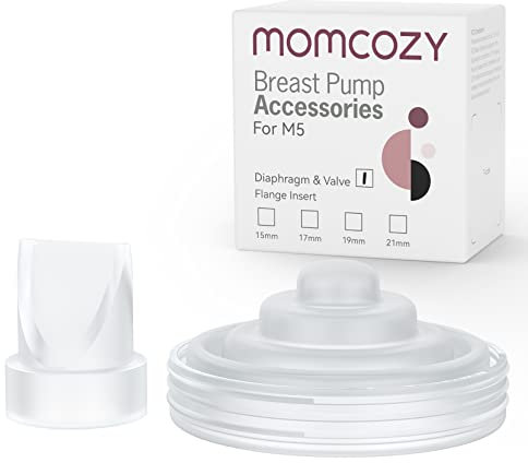 Momcozy Duckbill Valves & Silicone Diaphragm Compatible with Momcozy M5. Original Momcozy M5 Breast Pump Replacement Accessories, 1 Pack