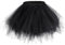 Damen Tüllrock tütü Rock Ballett Tanzkleid Tulle Unterkleid Petticoat Tutu Cosplay für Karneval Kostüm (Schwarz)