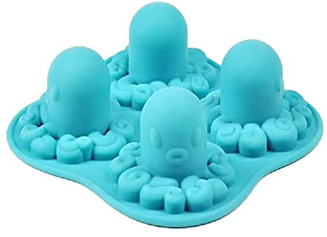 Octopus Eiswürfelformen für kreative Eiswürfelform zum Kühlen von Cocktails Bourbon & hausgemachte leicht zu Eiswürfel Silikon für Cocktails lustige Formen