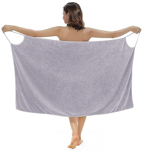 Obelunrp Handtuchhraps für Frauen, schnelles, trockenes tragbares Badetuch, weiches Mikrofasel -Körpertuch, bequemes Badetuch, Strandkörperpapier, Handtuchkleid für Frauen (lila)