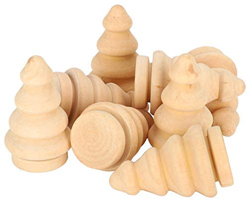 Weihnachtsbaum Peg Puppen Holz Ornament Graffiti Bionic Dekoration 20 Stücke DIY Holz Embryo Handwerk Ornamente Kindergarten Puppenherstellung