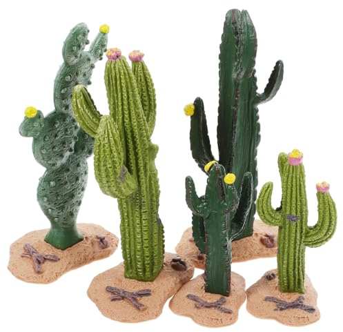 ABOOFAN 25 STK Mikrolandschaftsdekoration Lebensechte Wüstenbaumstatue Miniatur-kaktusfiguren Sandtisch-kaktusmodell Mini-Kaktus-landschaftsmodell Miniaturkaktus Tischplatte Plastik
