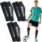 taonganui 3 Paare Stutzen Fussball Herren Fußball Sleeves Tubes Fußball Stutzen Kinder Sockenstutzen Fußballstutzen für Fussball Basketball Laufen Radfahren Marathon, Schwarz