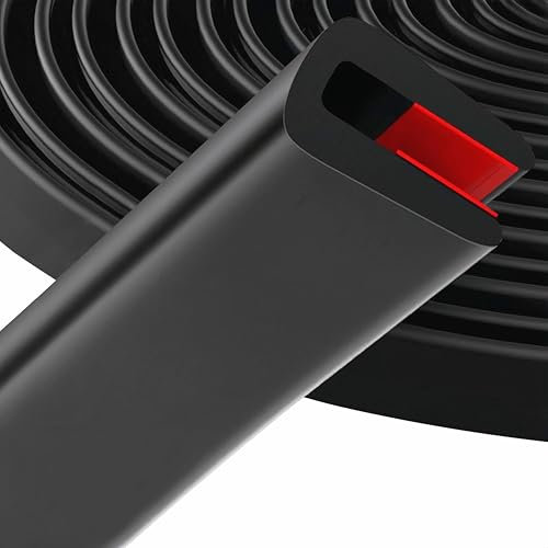 Fondlife Fassungsprofil Kantenschutzprofil, U-Form Gummidichtung Kantenschutz Fassungsschutz,Gummi Kantenschutz für Autotüren, Zimmertür,Tischecken (3 Meter, 3mm)