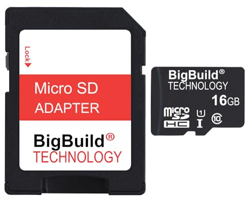 BigBuild Technology Carte Mémoire Micro SDHC 16 Go pour Samsung Galaxy Tab S9/S9+, S9 FE/FE+, S9 Ultra, S10+/S10 Ultra Tablettes