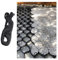 PEYNIR geogriglia Griglia A Nido d'Ape Espandibile, Griglie Alveolari Pieghevoli di 10 Cm di Spessore, Ghiaia Stabilizzazione Geocell HDPE Materiale per Pendenza Vialetti Giardino(LxW 1x1m)