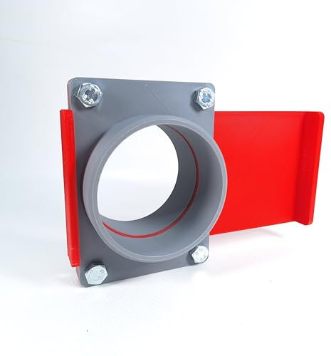 GENERISCH Absperrschieber Absauganlage | 90mm Durchmesser | BlastGate DN90 mit manuellem Sperrschieber für Absaugung Werkstatt | aus robustem PLA