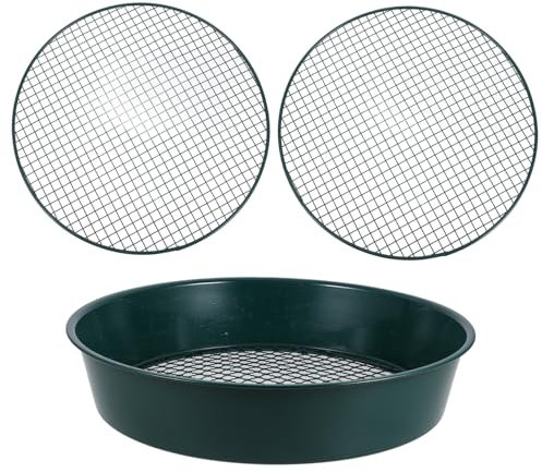 TOYANDONA Setaccio in Metallo per da Setaccio per Casa per Ghiaia per in Metallo Attrezzo da Giardinaggio