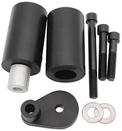 HHRDYY Motorrad-Rahmenschutz, Sturzpads, Sturzpads, Sturzpads, Für Suzuki GSXR 600 GSXR600 (2001-2003), GSXR 750 GSXR750 (2000-2003) Sturzschutz Sturzpads Schieberegler(SCHWARZ)