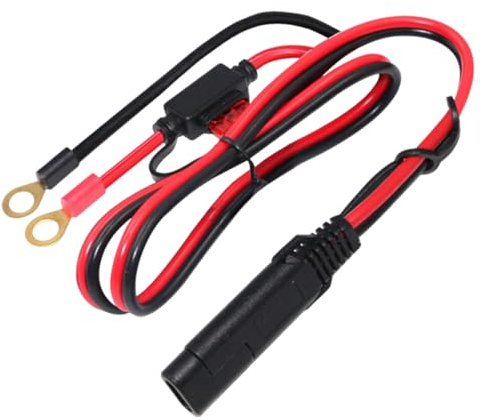 Câble d'extension de chargeur de voiture SAE - Déconnexion rapide prise 2 broches A ou au câble du connecteur terminal anneau pour batterie moto, source d'alimentation automobile, charge panneau