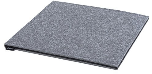 Rob&Raf Sitzkissen Sitzauflage Stuhlauflage XL Filz Dunkel Grau Quadrat 37cm x 37cm Modern 14mm Stuhl Stuhlkissen Garten Zuhause Outdoor