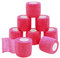 QiGui 8 Rollen Selbsthaftende Cohesive Bandage Haftbandage Verband Fixierverband elastische Binde Pflasterverband Für Finger, Hand, Zehen Und Füße 5cm X 4.5m (Rosa)